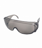 Защитные очки ударопрочные затемненные из поликарбоната боковая и верхняя защита