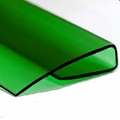 Профиль торцевой 4х2100 мм (зеленый)