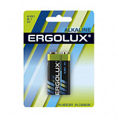 Элемент питания Ergolux 6LR61 9В Alkaline BL-1 11753  цена за штуку