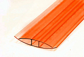 Профиль соединительно-неразъемный НР 4х6000 мм (оранжевый)
