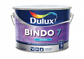 Краска водно-дисперсионная DULUX BINDO 7 для стен и потолка износостойкая матовая белая База BW 9л.