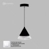 LAMPA 7W(650lm) 2K-4К-6К 140х1340 черный БЕЗ пульта IP20 Estares св-к св/д подвесной управл.