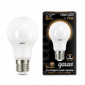 Лампа Gauss 102502110 LED A60 10W 2700 E27 220V черн.уп.