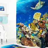 Шторы для ванн полиэстер Tropikhome 180х200 Aquarium