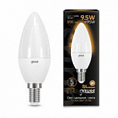 Лампа Gauss LED Candle 9,5W/3000 E14 матовая