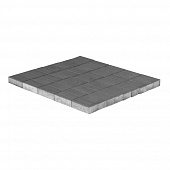 Тротуарная плитка Braer Прямоугольник, Серый, 200х100х40мм 