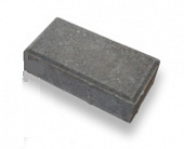 Тротуарная плитка брусчатка ЭДД 1.4  (200х100х4) серый
