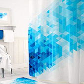 Шторы для ванн полиэстер Tropikhome 180х200 Blue Squares